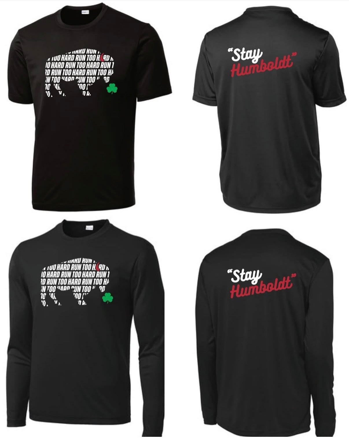 Black Shamrock Short Sleeve