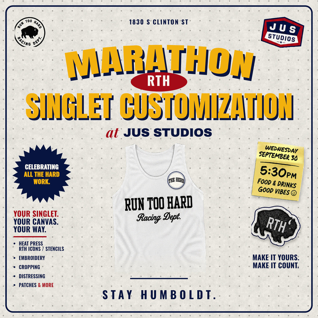 '26 RTH Racing Dept. Marathon Singlet (+ Customization Workshop)