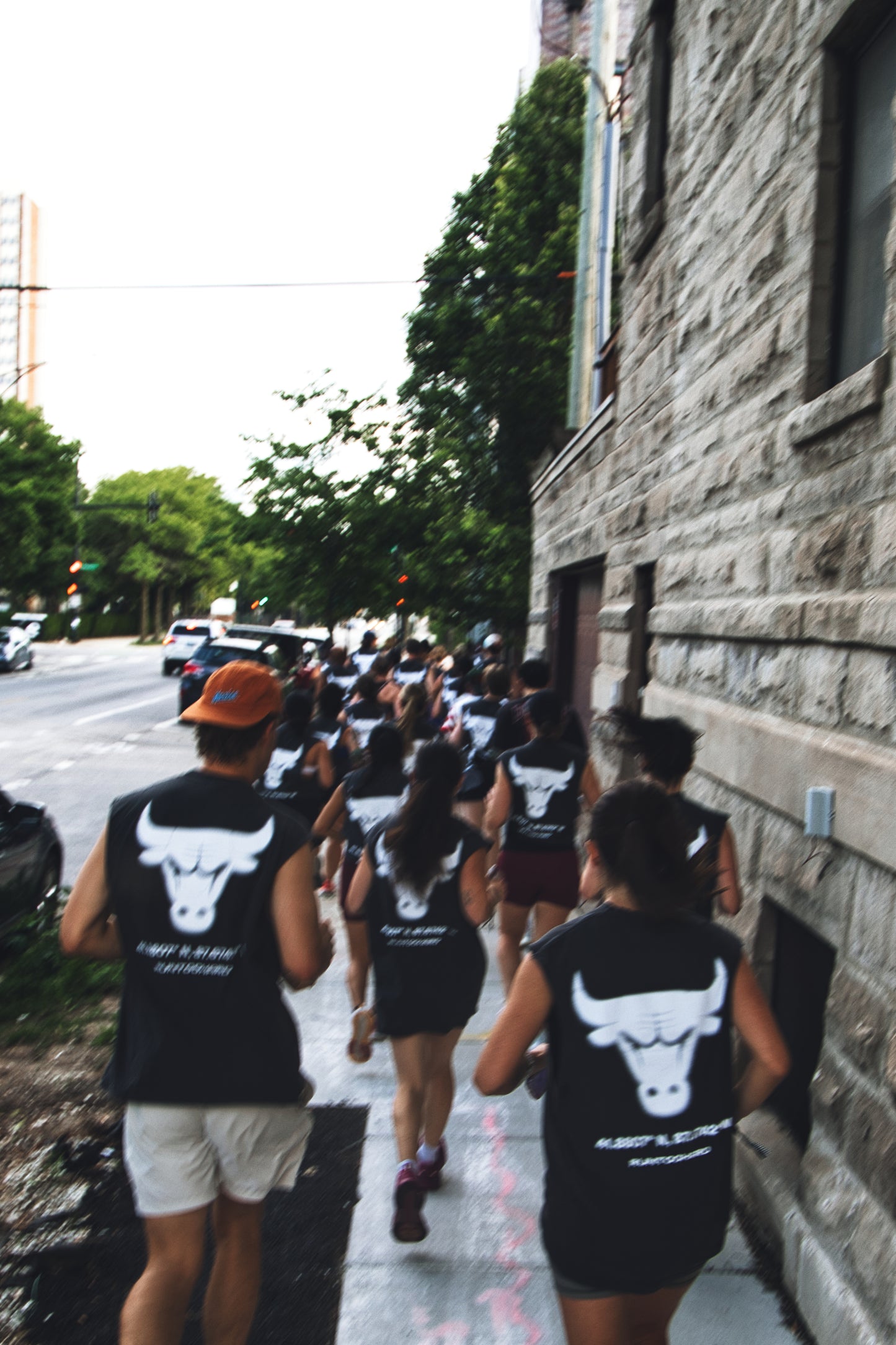 Runnin’ with the Bulls cut off tee