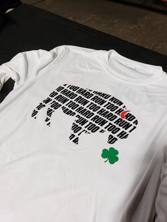 Long Sleeve - White Shamrock Shuffle